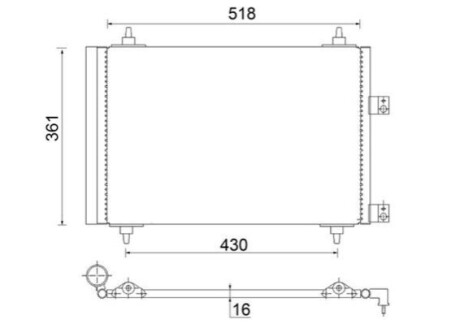 КОНДЕНСАТОР MAHLE / KNECHT AC314000S