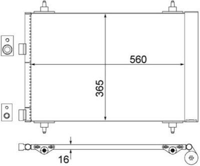 КОНДЕНСАТОР MAHLE / KNECHT AC315000S