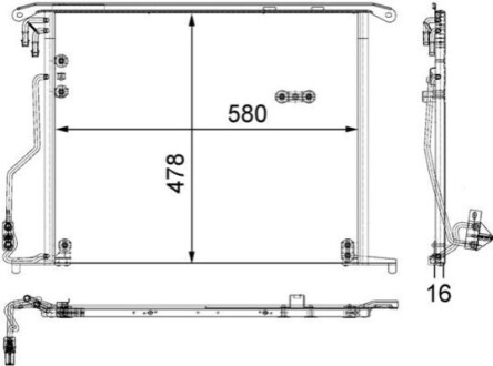 КОНДЕНСАТОР MAHLE / KNECHT AC334000S