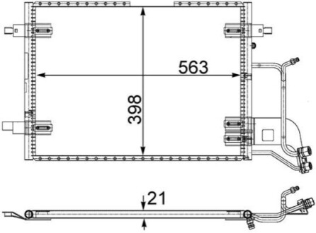 КОНДЕНСАТОР MAHLE / KNECHT AC352000S