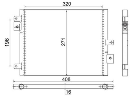 КОНДЕНСАТОР MAHLE / KNECHT AC354000S