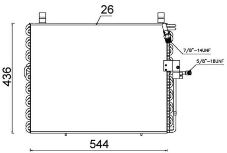 КОНДЕНСАТОР MAHLE / KNECHT AC357000S