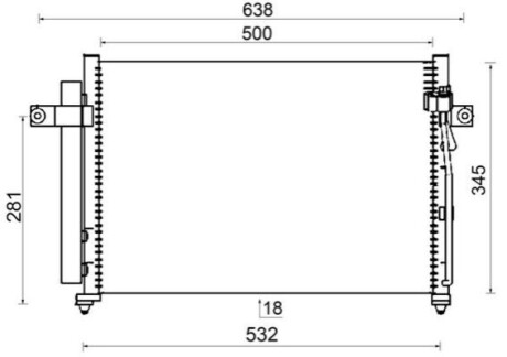 КОНДЕНСАТОР MAHLE / KNECHT AC417000S (фото 1)