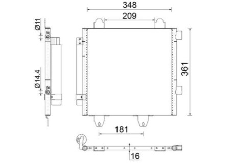 КОНДЕНСАТОР MAHLE / KNECHT AC459001S