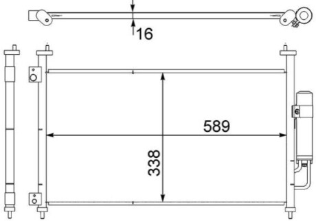 КОНДЕНСАТОР MAHLE / KNECHT AC464000S