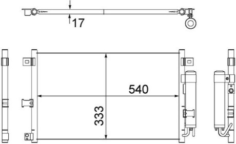 КОНДЕНСАТОР MAHLE / KNECHT AC507000S