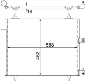 КОНДЕНСАТОР MAHLE / KNECHT AC515000S