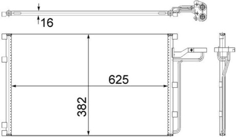 КОНДЕНСАТОР MAHLE / KNECHT AC551001S