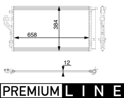 SKRAPLACZ BEHR PREMIUM LINE MAHLE / KNECHT AC56000P