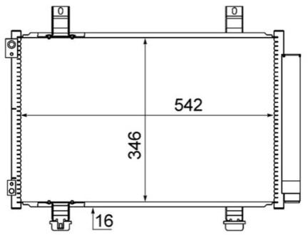 КОНДЕНСАТОР MAHLE / KNECHT AC611000S