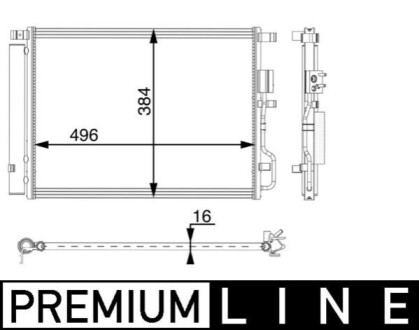 SKRAPLACZ BEHR PREMIUM LINE MAHLE / KNECHT AC62000P