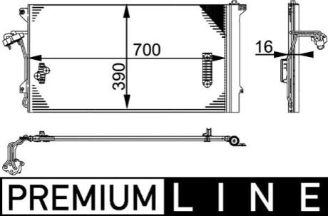 SKRAPLACZ BEHR PREMIUM LINE MAHLE / KNECHT AC659000P