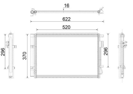 SKRAPLACZ BEHR PREMIUM LINE MAHLE / KNECHT AC918000P