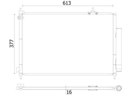 CHЈODNICA KLIMATYZACJI HONDA (OE-80110SKNG00) MAHLE / KNECHT AC 927 000S