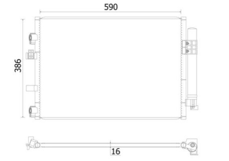 Skraplacz C-MAX / FOCUS MAHLE / KNECHT AC930000S (фото 1)