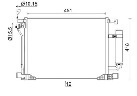 КОНДЕНСАТОР MAHLE / KNECHT AC953000S