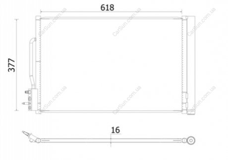 КОНДЕНСАТОР MAHLE / KNECHT AC955000S (фото 1)