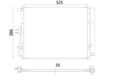 КОНДЕНСАТОР MAHLE / KNECHT AC957000S