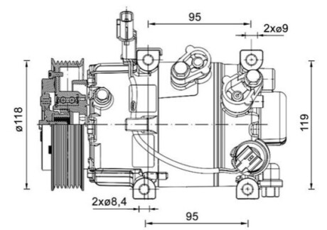 Компресор кондицiонера MAHLE / KNECHT ACP 1463 000P