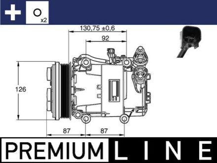 Компресор кондиціонера MAHLE / KNECHT ACP54000P