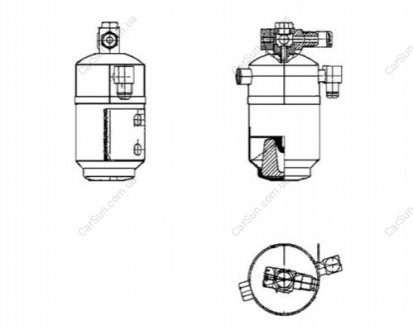 Осушувач, система кондиціонування повітря MAHLE / KNECHT AD109000S