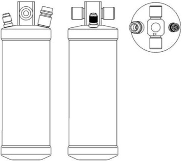 Осушитель кондиционера, DAF 65CF / 75CF / F75 MAHLE / KNECHT AD 73 000S