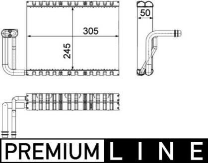 PAROWNIK KLIMATYZACJI BEHR PREMIUM LINE MAHLE / KNECHT AE88000P