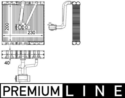 PAROWNIK KLIMATYZACJI BEHR PREMIUM LINE MAHLE / KNECHT AE93000P