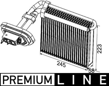 PAROWNIK KLIMATYZACJI BEHR PREMIUM LINE MAHLE / KNECHT AE99000P