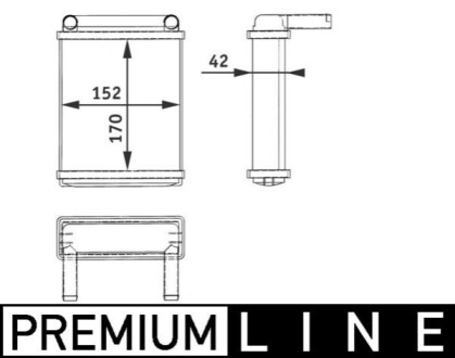 NAGRZEWNICA BEHR PREMIUM LINE MAHLE / KNECHT AH128000P