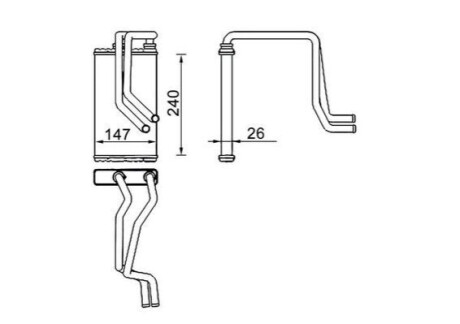 NAGRZEWNICA PEUGEOT 4007 MAHLE / KNECHT AH271000S