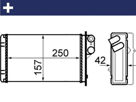 NAGRZEWNICA MAHLE / KNECHT AH67000S