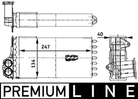 NAGRZEWNICA BEHR PREMIUM LINE MAHLE / KNECHT AH88000P