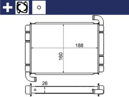 NAGRZEWNICA MAHLE / KNECHT AH9000S