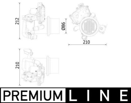 КЛАПАН EGR BEHR PREMIUM LINE MAHLE / KNECHT CE20000P