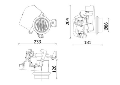 ОХОЛОДЖУВАЧ КЛАПАНА EGR VW POLO 1.0TSI AUDI A1 1.8TFSI/1.6TDI MAHLE / KNECHT CE 40 000P