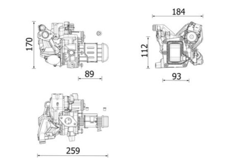 ZAWрR EGR C/P 2.0BLUEHDI 16V Z WYM.<> MAHLE / KNECHT CE42000P