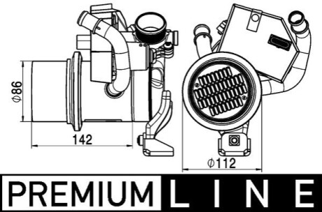 Клапан EGR AUDI/SKODA/VW \'\'1.6-2.0TDI \'\'12>> MAHLE / KNECHT CE5000P