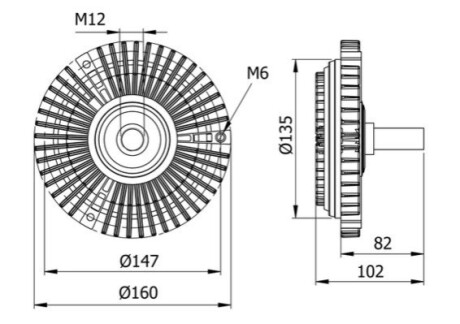 ВІЗКОТИЧНА МУФТА MAHLE / KNECHT CFC29000S