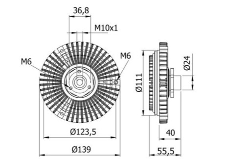 Віскомуфта MAHLE / KNECHT CFC 46 000S (фото 1)