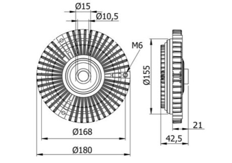 SPRZEGLO WISKOTYCZNE MAHLE / KNECHT CFC71000S