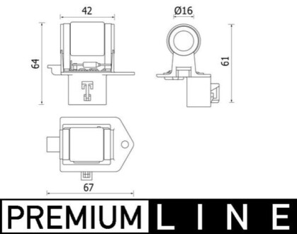 OPORNIK WEN. CHLODNICY BEHR PREMIUM LINE MAHLE / KNECHT CFR8000P