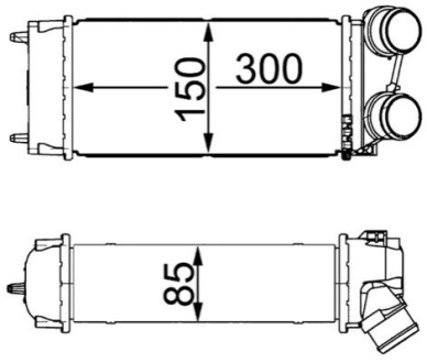 Радиатор наддува MAHLE / KNECHT CI 16 000S