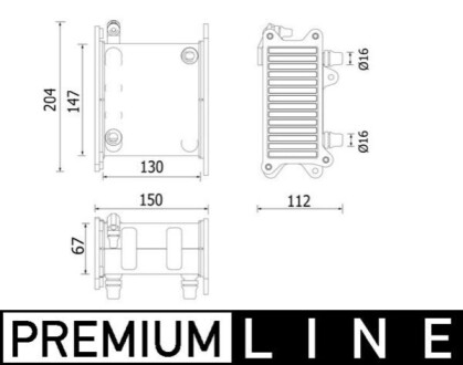 INTERCOOLER BEHR PREMIUM LINE MAHLE / KNECHT CI223000P