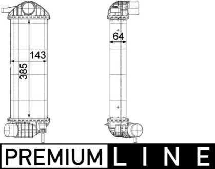 А_Інтеркулєр RENAULT Kangoo "1,5DCi "07>> MAHLE / KNECHT CI243000P