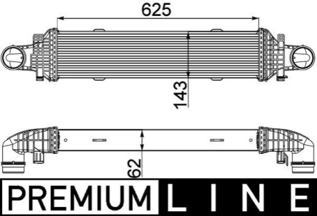 Інтеркулер MAHLE / KNECHT CI357000P