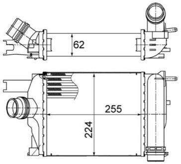 Нтеркулер MAHLE / KNECHT CI 497 000S