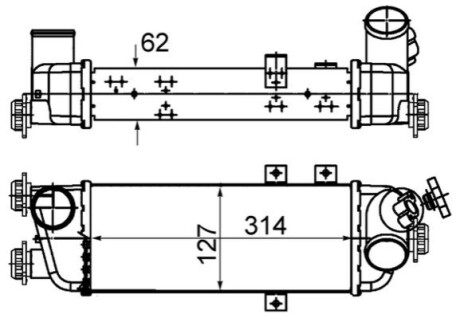 ІНТЕРКУЛЕР MAHLE / KNECHT CI500000S