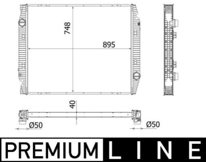 INTERCOOLER BEHR PREMIUM LINE MAHLE / KNECHT CI538000P