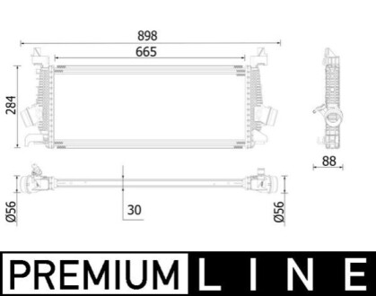 INTERCOOLER BEHR PREMIUM LINE MAHLE / KNECHT CI542000P